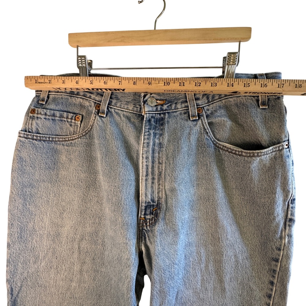 Vtg Levi's 550 Relaxed Fit Jeans 38x32 USA Made Baggy Dad Grunge Y2K Americana - Picture 5 of 11
